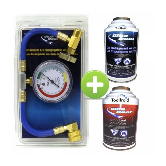 Kit Recharge Gaz Climatisation 12a Anti Fuite Climatisation