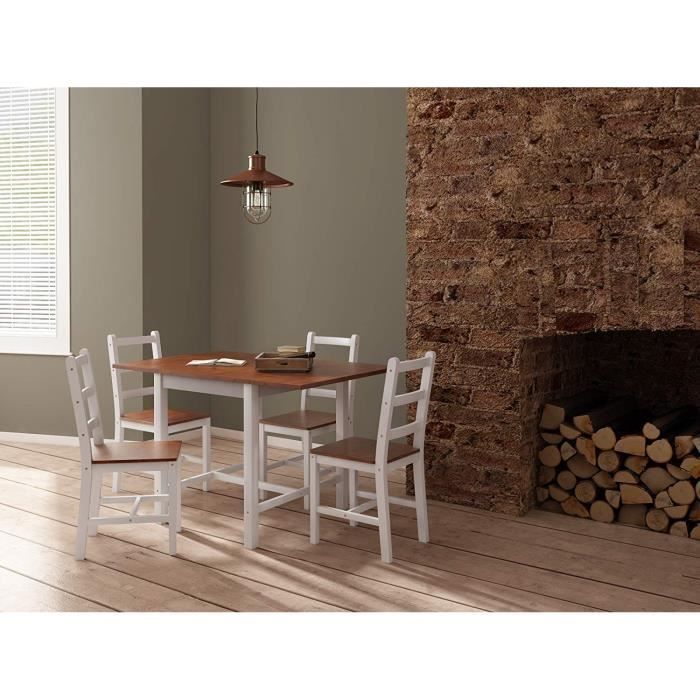 Bois 1table 2 chaises Yulie Ensemble Table Bois de Salle à Manger avec 4 chaises Table Pliant pour Cuisine Salon Bois 1table 2 chaises Yulie Ensemble Table Bois de Salle à Manger avec 4 chaises Table Pliant pour Cuisine Salon