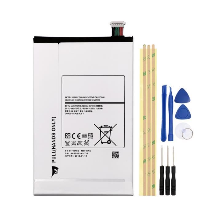 Batterie De Remplacement EB-BT705FBE Pour Galaxy Tab S 8.4 - 4900mAh Avec Outils