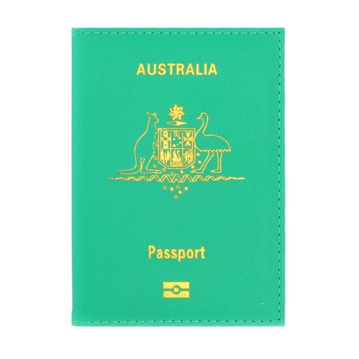 Yuiopmo Porte-passeport Protecteur Portefeuille Carte de visite Couverture souple du passeport en cuir（Multicolore en option）