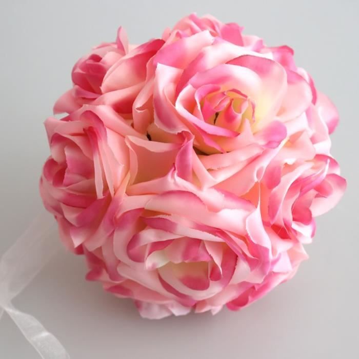 Bouquet de Rose COULEUR ROSE Faux Artificiel Fleurs avec ...