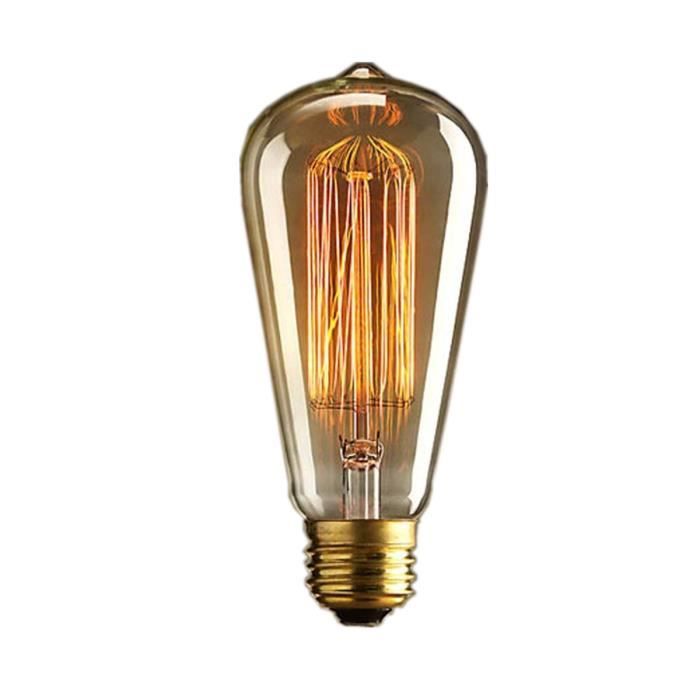 Hcnew-Ampoule LED à Filament Edison InX4, Lampe à Massage Résistante,  Lumière Blanche Chaude à Intensité Variable, ST64, 4W, 2700K, 220V, 6  Pièces - AliExpress