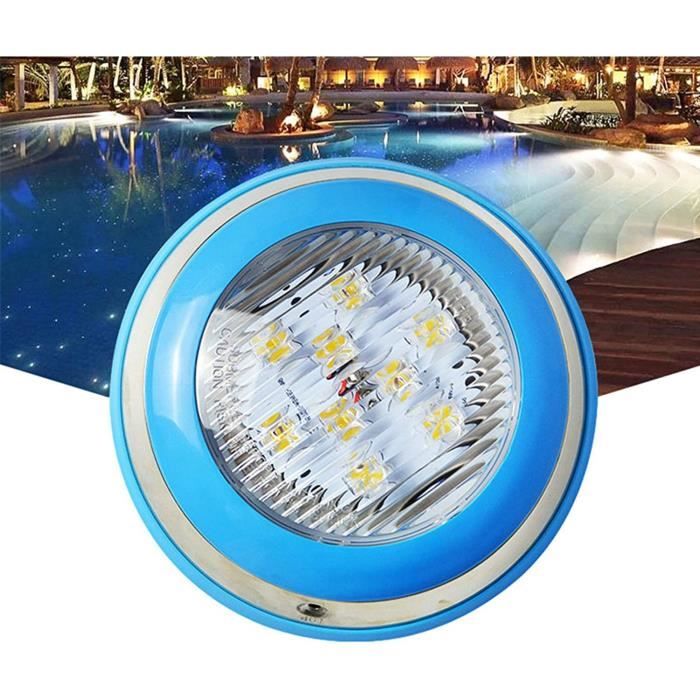 Projecteur LED Submersible Étanche IP68 En Acier Inoxydable - Pour Bassin, Fontaine Ou Piscine, Lumière Blanche Chaude, 3W