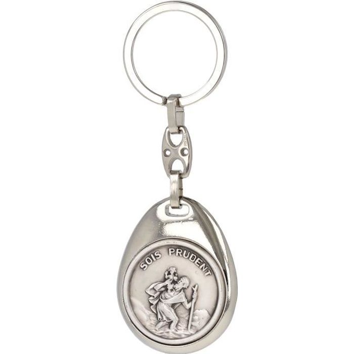 porte cle saint christophe en argent cdiscount