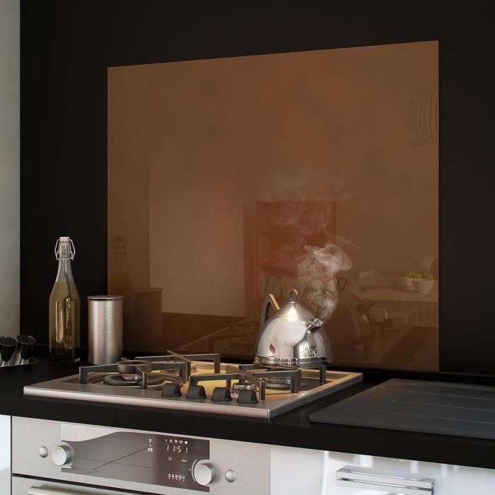 Renover Hotte Cuivre Credence Fond De Hotte Verre Brillant Taupe 900x750 Achat