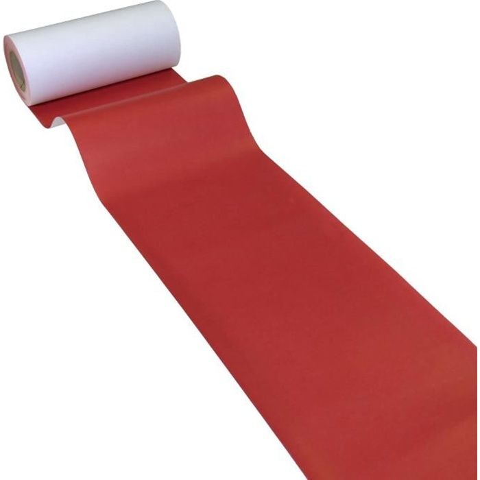 Chemin De Table Papier Rouge Achat Vente Pas Cher