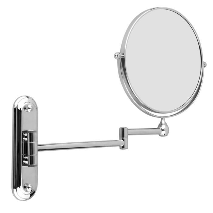 extension de miroir de 8 pouces grand Miroir mural Miroir de rasagecosmetique grossissement en muraille de 7x miroir de salle de