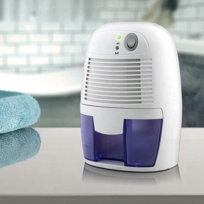 Mini Déshumidificateur d'Air Compact 500 ml pour l'Humidité et les  Moisissures à la Maison, pour Cuisine, Chambre, Caravane, Burea - Cdiscount  Bricolage