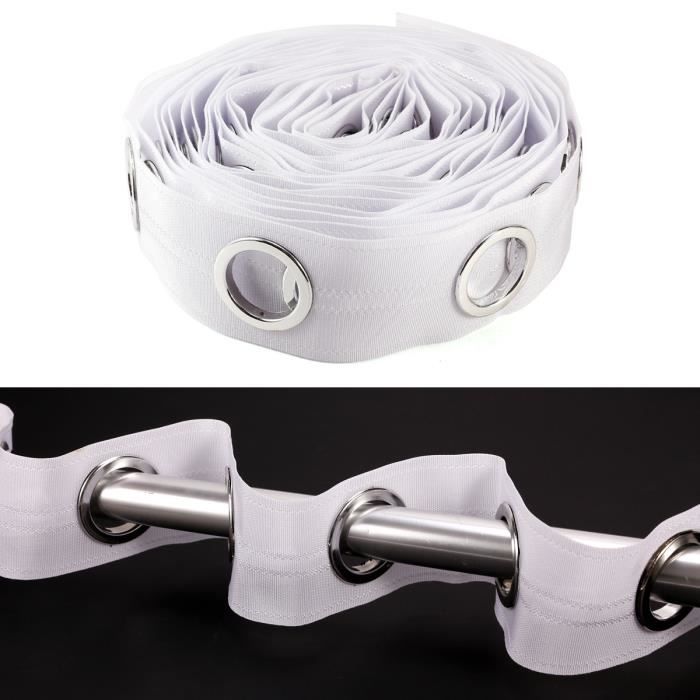 100 œillets Laiton Pour Rideaux - Argenté - Anneaux De Fixation Pour Tringle - DIY Décoration Tissu, Draperie - 3
