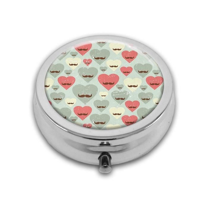 BENECREAT 2 Mini Boîtes Rondes Argentées 39.5 X 19mm - Présentoirs Pierres Précieuses Et Bijoux