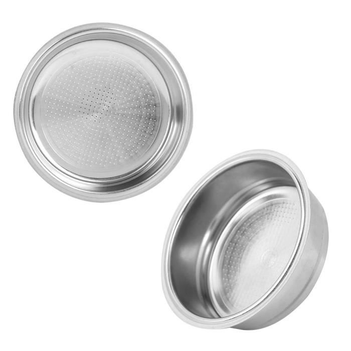 2 Filtres à Café En Acier Inoxydable 51 Mm - Pour 1 Et 2 Tasses, Compatible DeLonghi, Breville Et Autres Machines - 11