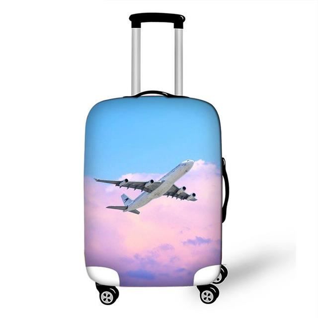 Housse De Bagage PVC Transparente Imperméable - Protection Valise 50-76 Cm, Facile à Enfiler, Idéale Pour Voyager