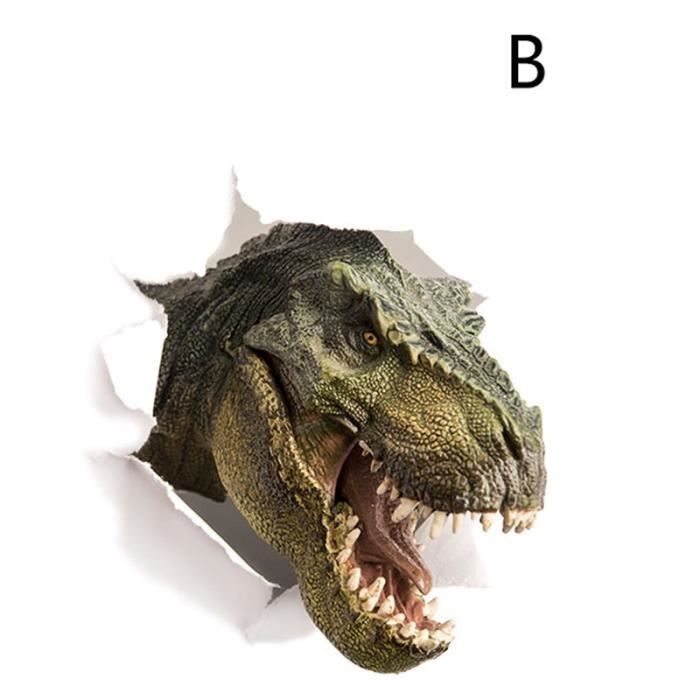 Stickers Muraux 3D Dinosaures XXL - Jungle Dino Volcan, Autocollants Enfant Bébé Chambre Pépinière, Décoration Amovible Et Imperméable