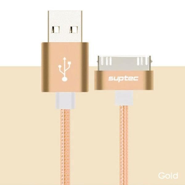 Câble USB Plat Jaune 3 Mètres - 30 Broches, Transfert Et Charge Rapide