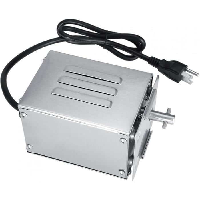 Moteur De Barbecue Inox 220V 2.5 Tr/min – Pour Broche, Rôtissoire Jusqu'à 60 Kg – Couple élevé, Rotation Silencieuse – Pour Poulet, Agneau, Porc – Idéal Fêtes, Camping