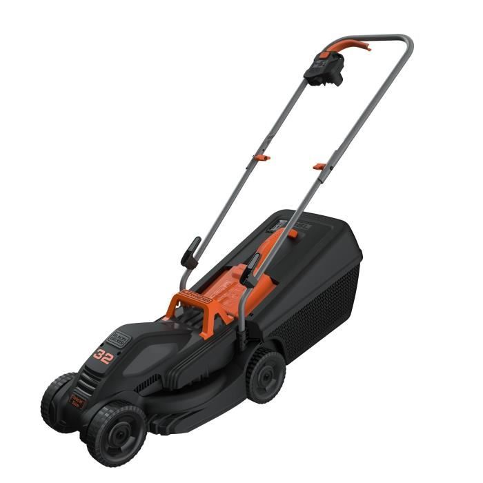 Tondeuse électrique BLACK+DECKER BEMW351-QS - 1000W - 32cm de coupe - 3 hauteurs réglables