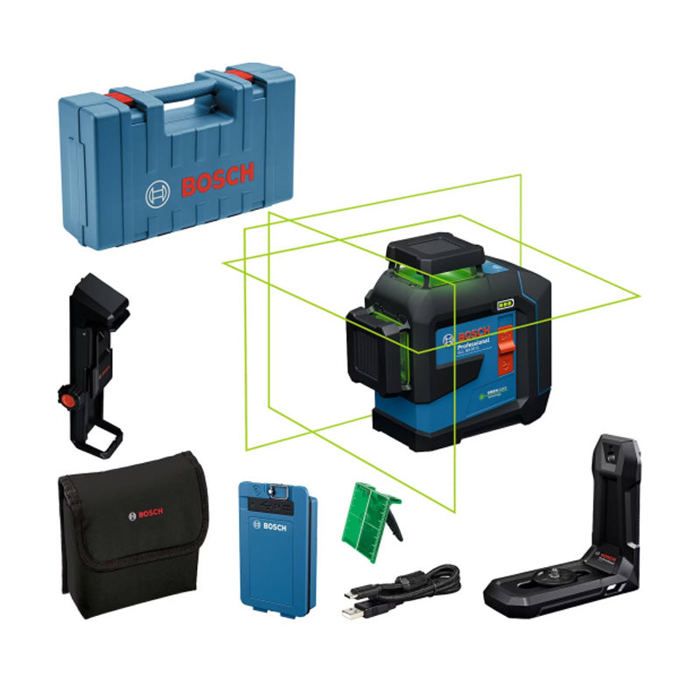 Laser lignes BOSCH GLL 80 33 G 0 601 065 501 Professional Livré avec coffret de transport et accessoires - vue 3