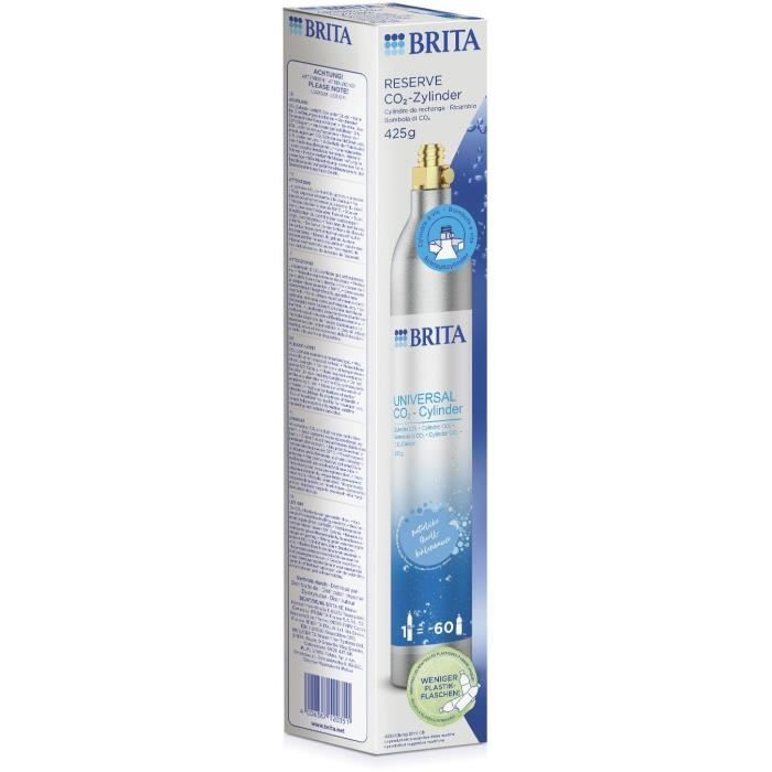 Cylindre CO2 de réserve BRITA - Pour machines à eau pétillante - Gazéifie jusquà 60L deau pétillante