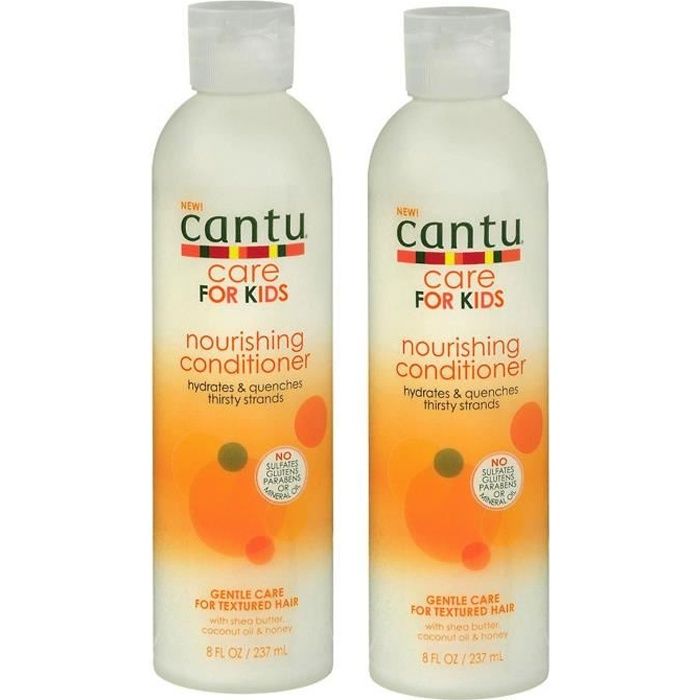 Cantu Lot de 2 Kids Care Nourishing Conditioner 237 ml x 2 après-shampoing