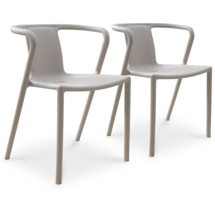 Lot composé de 2 fauteuils de jardin CITY GARDEN DIEGO FT Empilables - vue 2