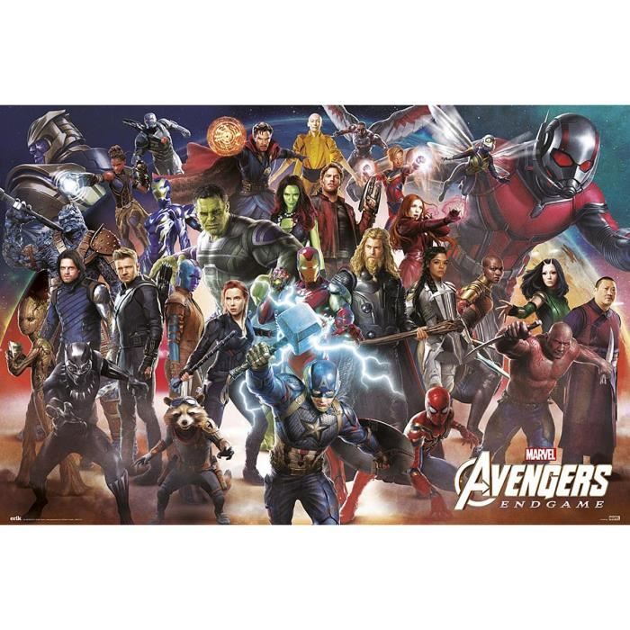 Poster Avengers : Endgame Line Up - Cdiscount Maison