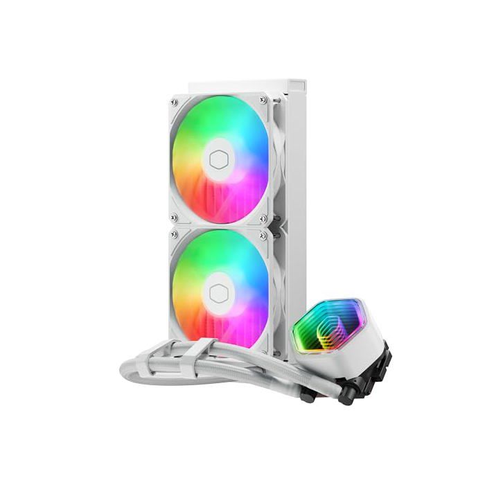 Refroidissement PC – COOLER MASTER – MLW-D24M-A18PA-RW – MasterLiquid 240 Core II WHITE ARGB