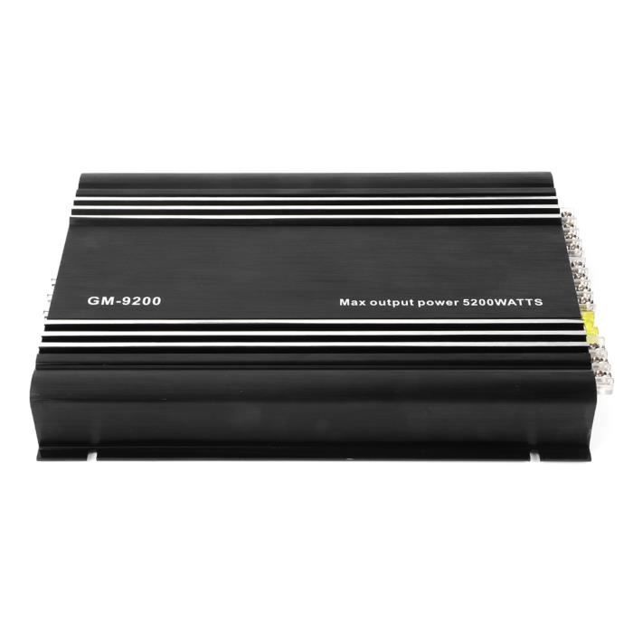 Dioche Amplificateur de puissance Car Stereo Amplifier ,5200W 4 Channel
