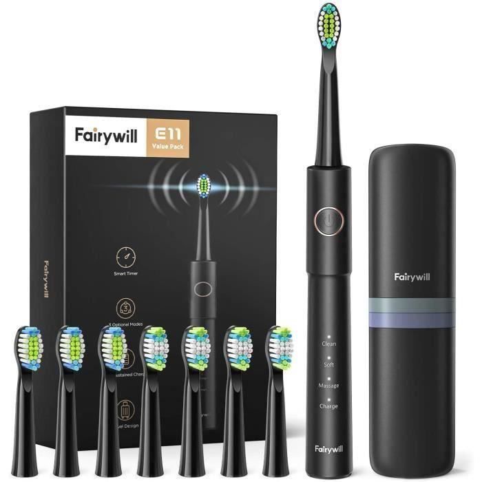 Brosse A Dents Electrique Enfant De Plus De 12 Ans Et Adultes Avec Minuteur 3 Modes Noir Brossette Vos Dents Comme Chez Le Dentiste Cdiscount Electromenager