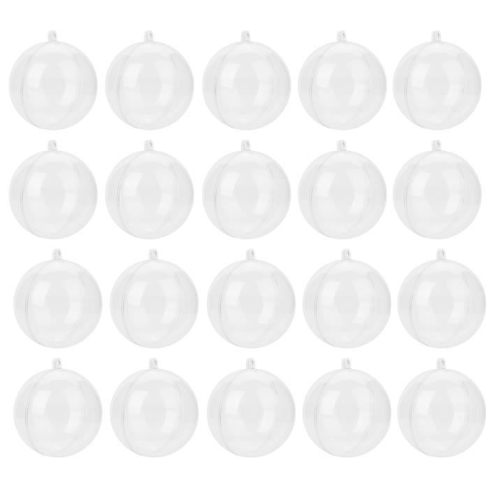 Fdit Boules à remplir 20 pièces boules d'ornement à remplir