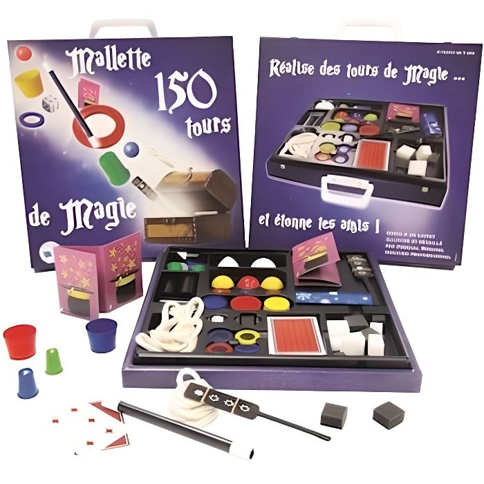 Mallette de magie - FERRIOT - 150 tours - Accessoires et livret