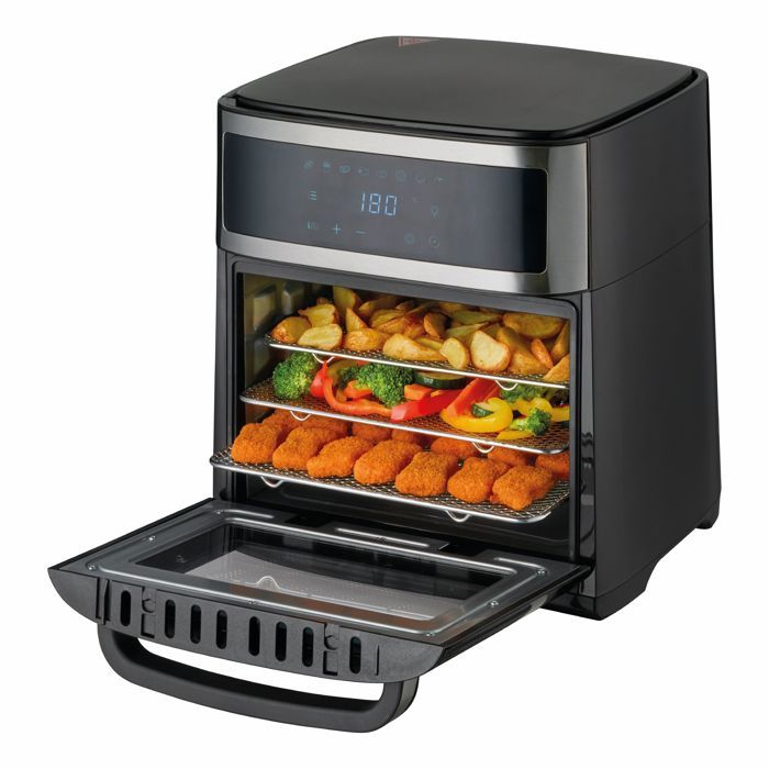 Friteuse à Air Four sans huile - 13L Digital - Écran LED Tactile - 8 Programmes - 1700W- Minuterie - Tzs first austria