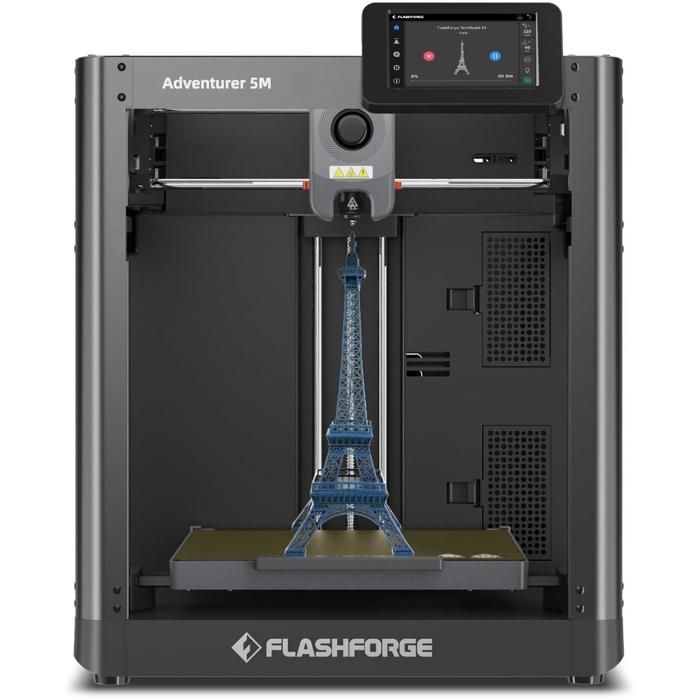 Imprimante 3D - FLASHFORGE - Adventurer 5M - 600mm/s - Nivellement Automatique - Buse Intelligente