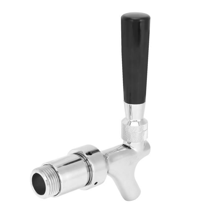 Lybunair Robinet de Bière Réglable Filetage G5/8in à Longue Tige, Robinet à Bière en Acier Inoxydable 304, Réglable Keg Bière Brassage Robinet pour Restaurants de Bar à Domicile