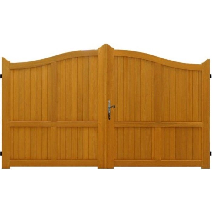 Portail Bois Exotique 3m50 Portail Plein 3m En Bois Massif Meranti Epaisseur 39mm Achat