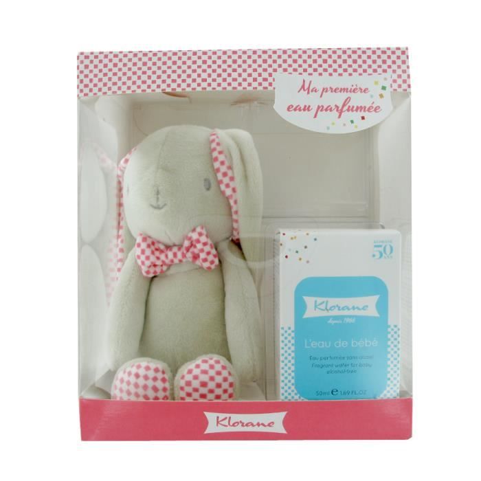 Klorane Bebe Coffret Eau De Bebe 50ml Lapin Rose Cdiscount Puericulture Eveil Bebe
