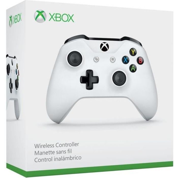 Manette Xbox Sans Fil Blanc Compatible Pc Prix Pas Cher Cdiscount