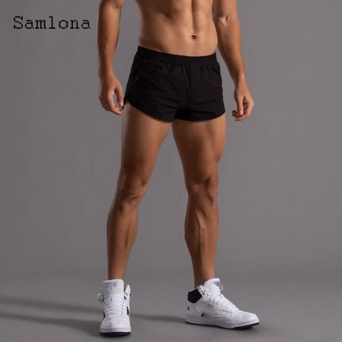 Shorts Pour Hommes Pantalons Taille Haute Élastique Sweat Sport