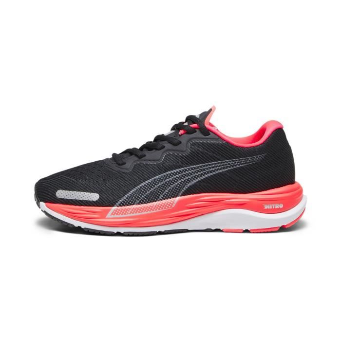 Chaussures de running - Puma - Velocity Nitro 2 - Noir - Fire Orchid - Taille 38