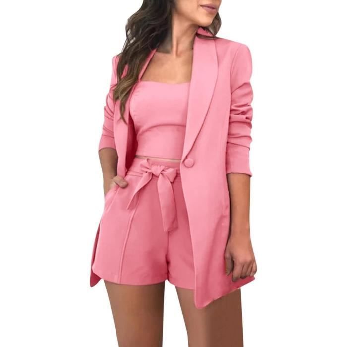Short top elegant femme