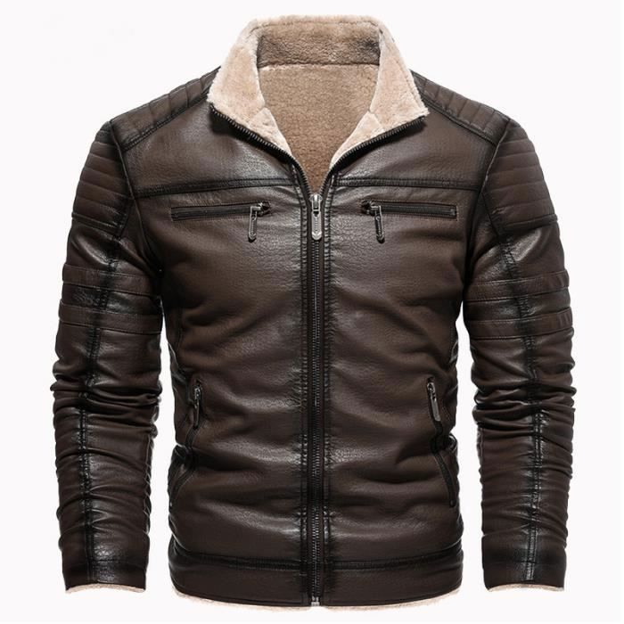 Blouson cuir homme cdiscount 2025