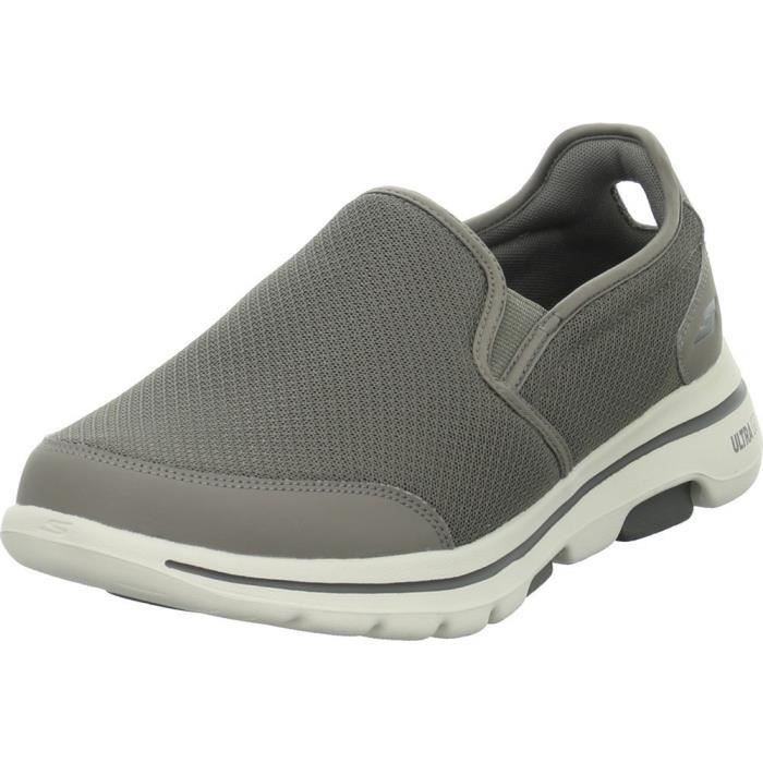 Baskets SKECHERS GO Walk 5 Homme Gris Textile Lacets