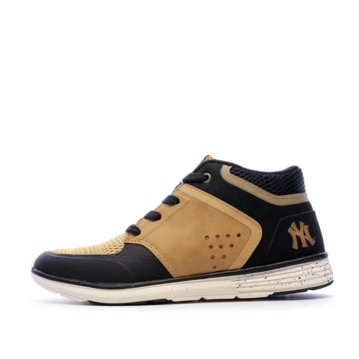 boots cuir camel homme