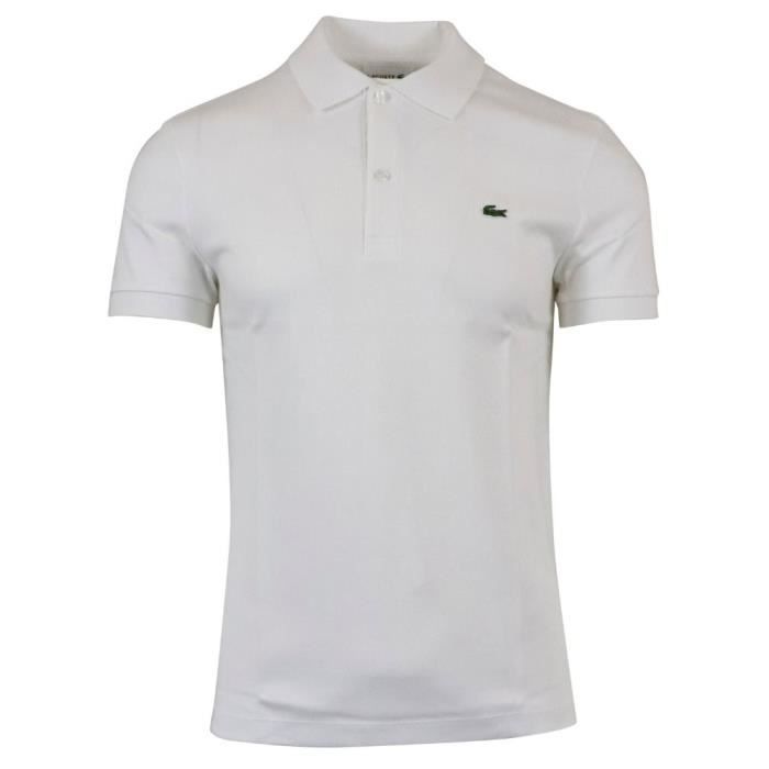 Polo blanc new arrivals lacoste homme