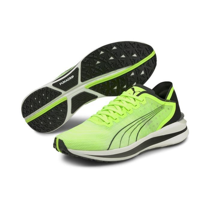Chaussures de running Puma Electrify Nitro vert fluo noir 40 5