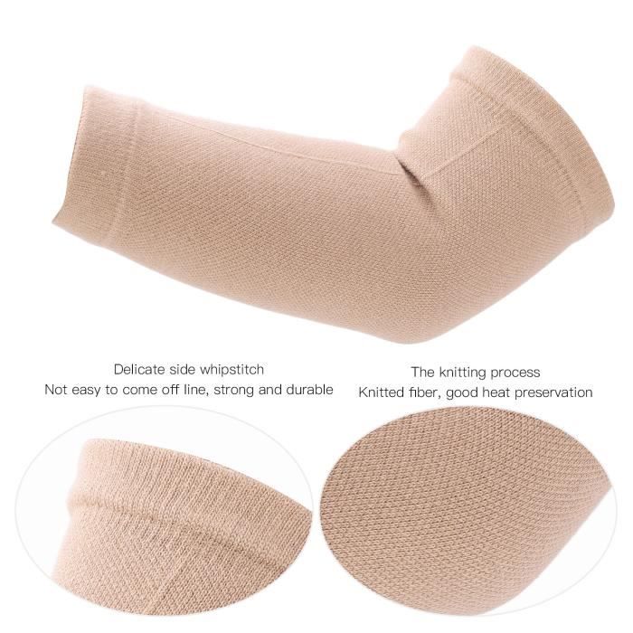 Lot De 4 Paires De Manchons Amincissants WILLBOND - Noir Et Nude - Élastique Nylon/Élasthanne - Pour Sport