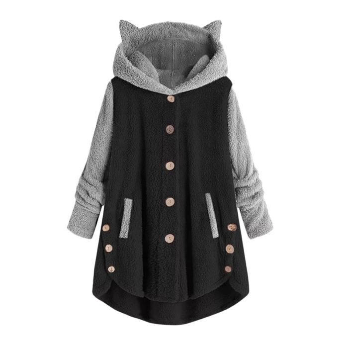 Manteau À Capuche Chaud & Élégant