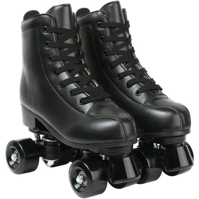 Patins à roulettes classiques pour femme - Réglables - Double rangée - Pour  intérieur et extérieur Noir - Achat / Vente Patins à roulettes - Cdiscount