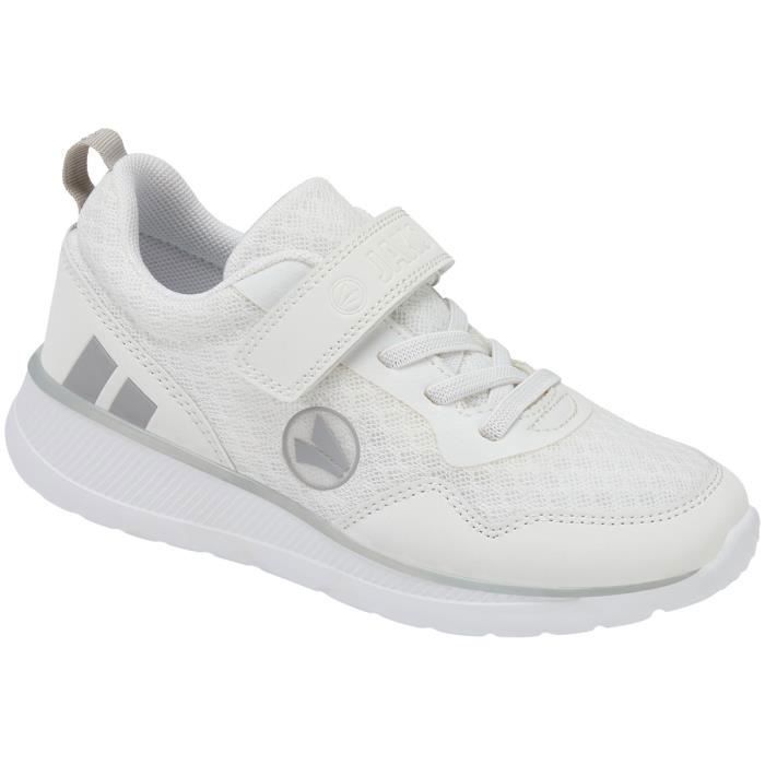 Jako JAKO Performance Junior - Baskets garçon blanches à scratch semelle ShockAbsorb EVA