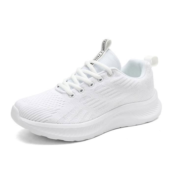 INSFITY Baskets Sneakers Femme INSFITY - Respirante Confort Jogging - Blanc