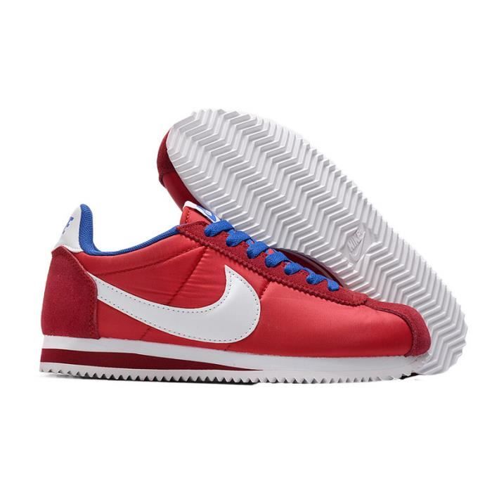 Nike cortez nylon femme rouge top